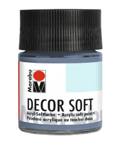 Marabu Decor Soft Acrylfarbe, Blaugrau dunkel, 50 ml