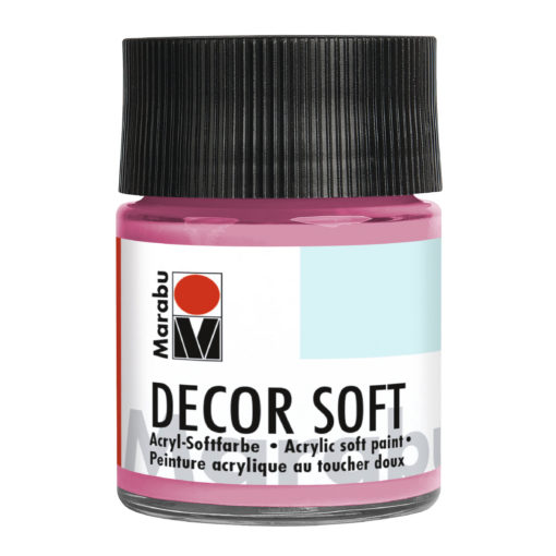 Marabu Decor Soft Acrylfarbe, Pink, 50 ml