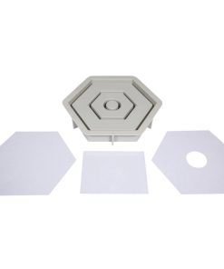 Silikonform Kerzenständer Hexagon