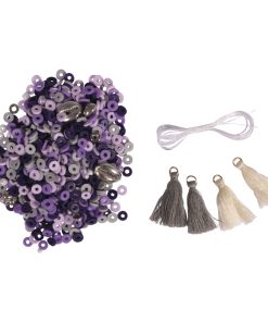 Heishi Perlen-Set Lavendel